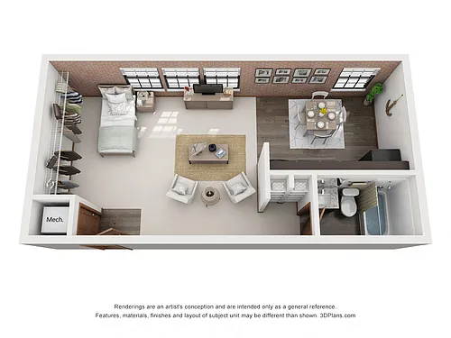 Floor plan Studio