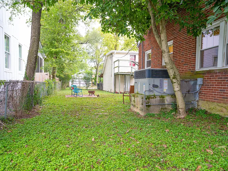 Fenced back yard