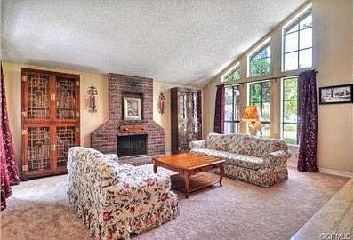 Living Room with vaulted ceilings and great light