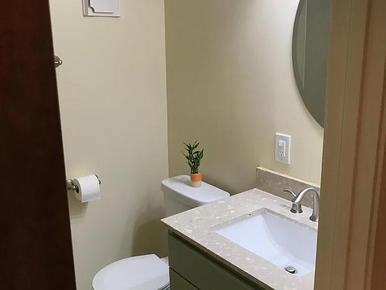 Upstairs Bathroom with shower and linen closet