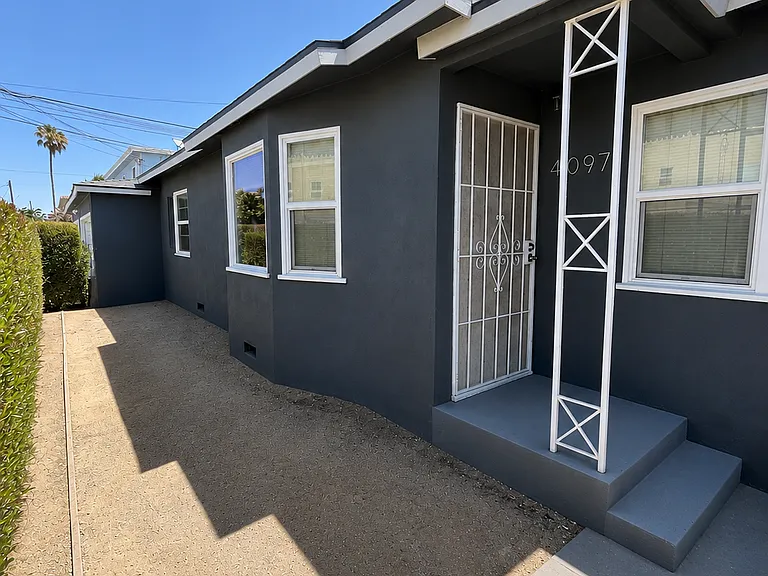 gated entry with private front yard