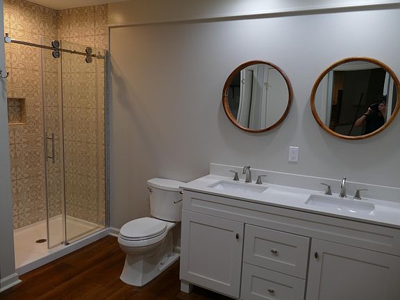 Brand new additional full bath with dbl. vanity.