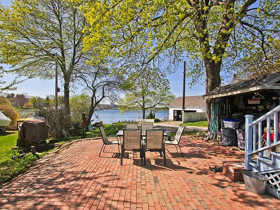 Brick Patio with water view