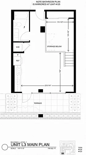 Floor plan 1 Bedroom Loft