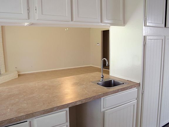 Kitchen into living room