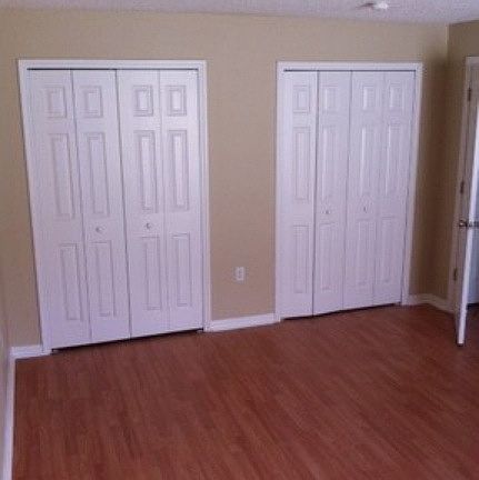 Double closets in masterbedroom