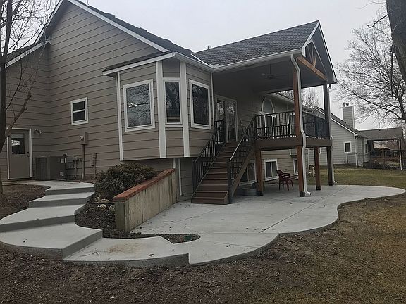 New deck, patio, & sidewalk