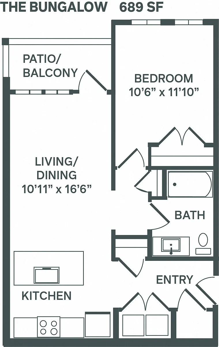Floor plan Bungalow A1