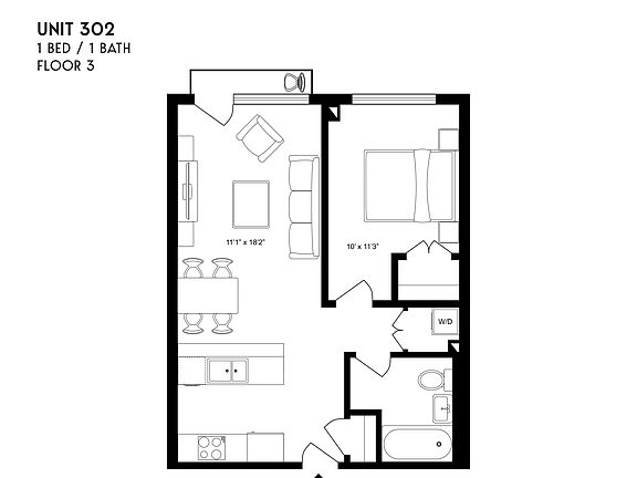 2nd image of 836 Bergen St #3O2