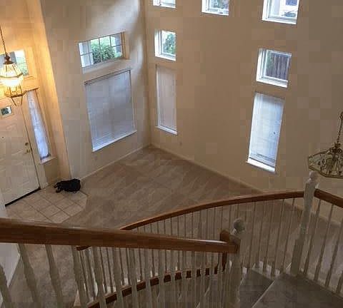 View of living room from upstairs