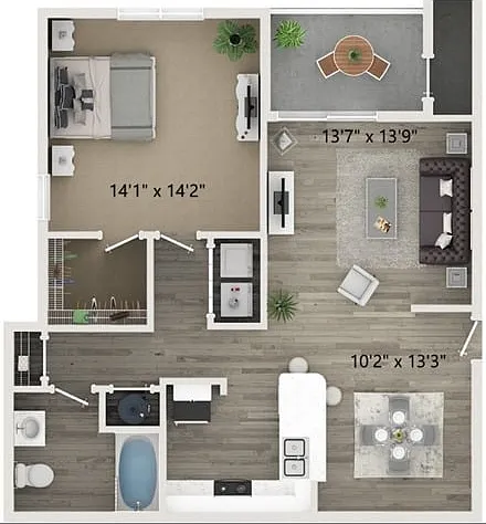 One Bedroom One Bath Floor Plan One Bedroom One Bath Floor Plan