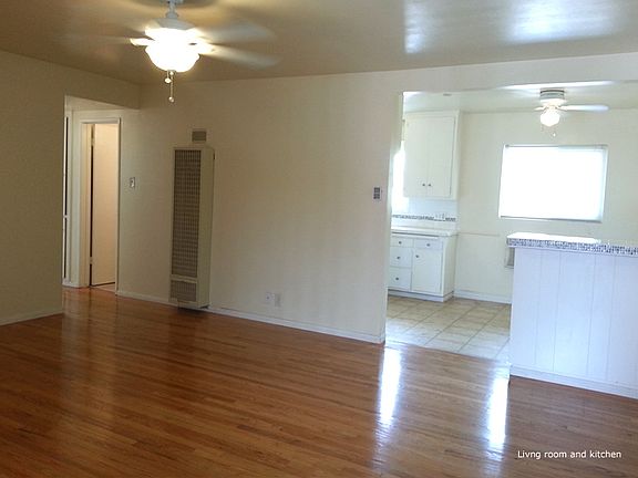 Living room and kitchen