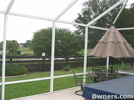Patio with hot tub