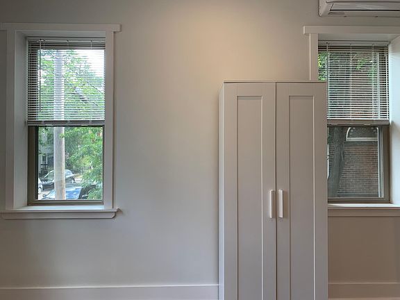 Side view with new IKEA armoire