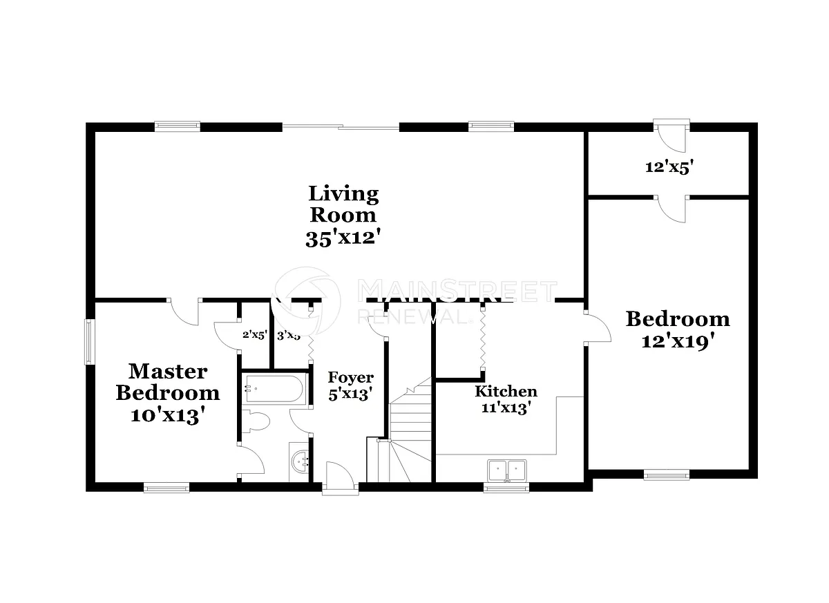 Floor Plan - 3400 Bleckley Dr