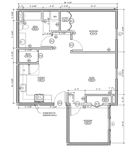 Floor plan 2 Bedroom