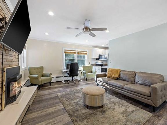 This is the open living area when it was furnished.