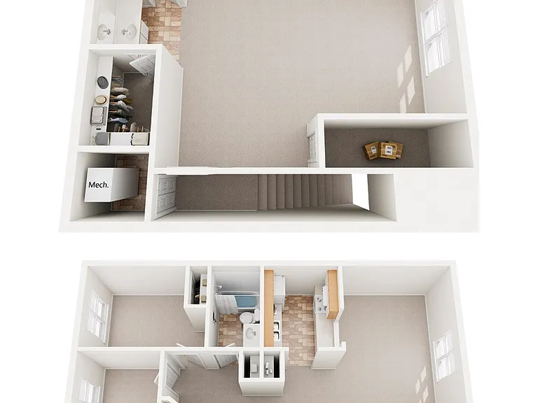 Coastline 3D both floors unfurnished Coastline 3D both floors unfurnished
