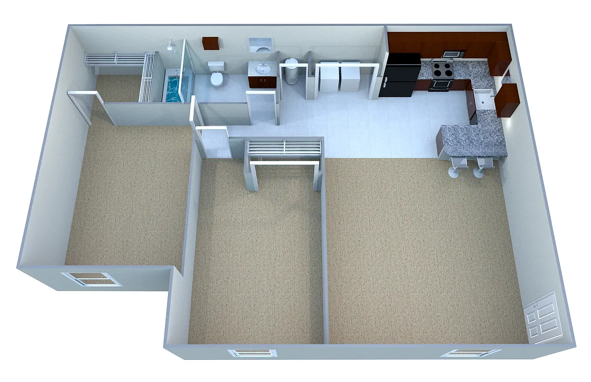Floor plan Classic Deluxe II - 2BR