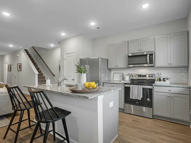 Kitchen with Stainless Steel Appliances and Island