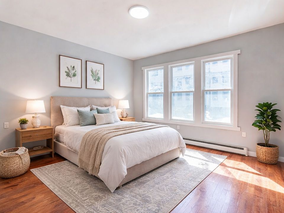 Master bedroom virtually staged