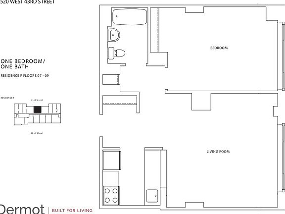 2nd image of 520 W 43rd St APT 9F