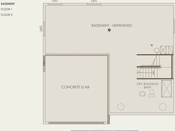 Oakdale Floor Plan, Quick Move-In Home, Basement