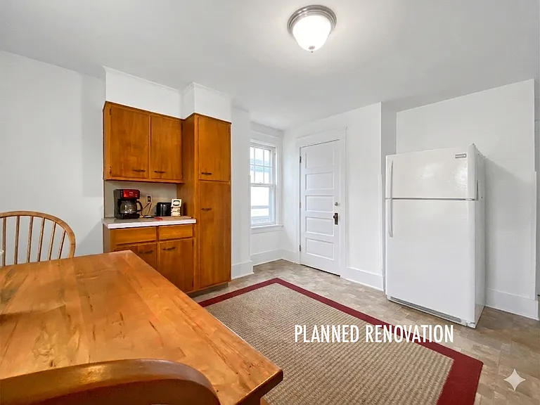Rendered Preview: This image shows the expected look of the unit after renovations are completed.
