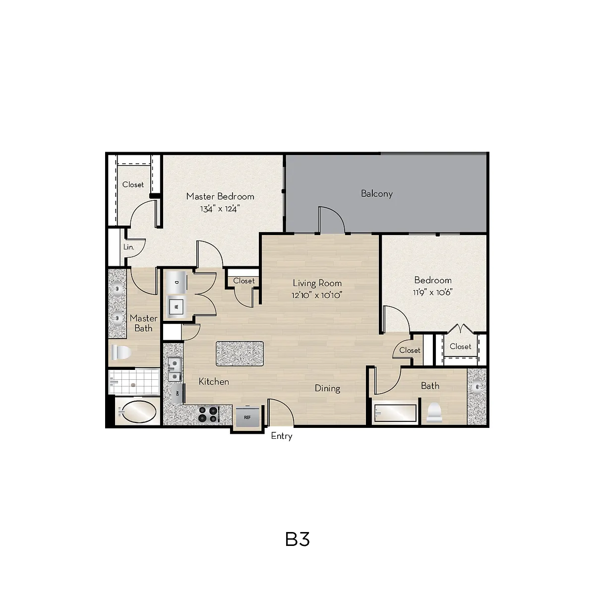 Floor plan B3