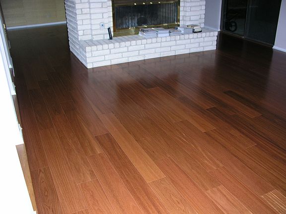 Hardwood in living room
