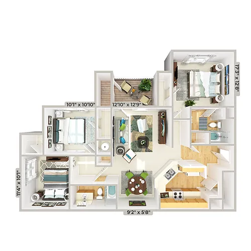 Floor plan C - Walden