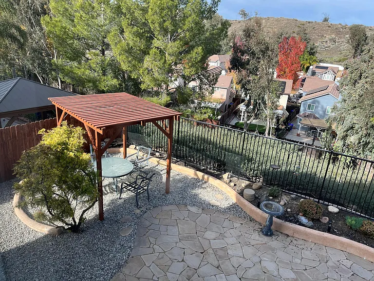 Enjoy your open views and morning cup of coffee under the pergola.