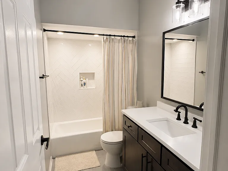 Hallway bathroom