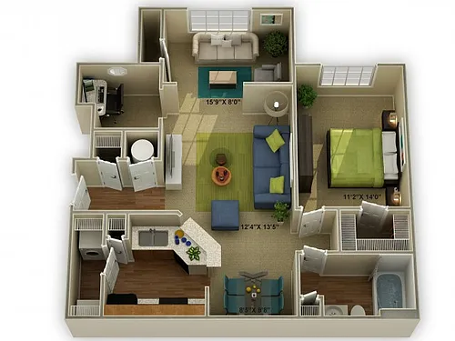 Floor plan The Meadowview Sunroom