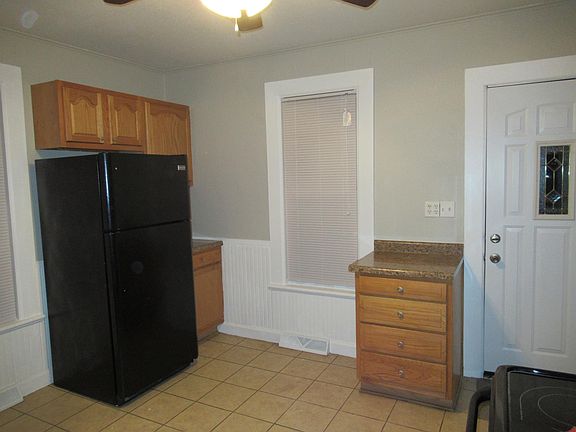 Kitchen view including door to deck