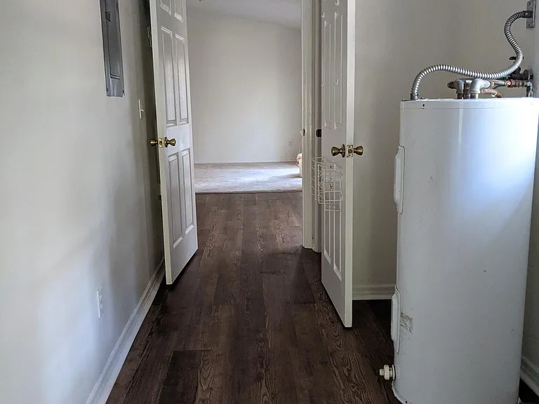 Entryway from garage coming into laundry room.