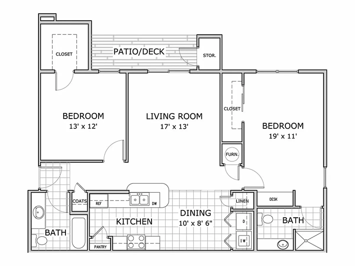 Floor plan 2 Bedroom