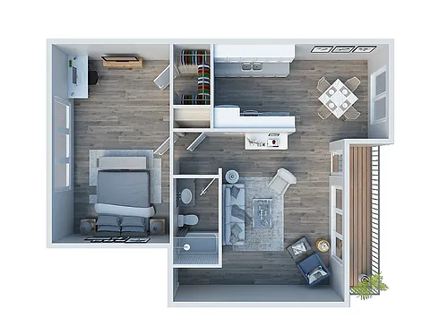 Floor plan 1X1