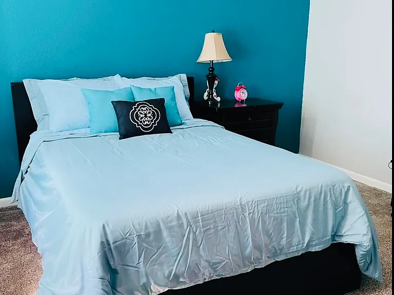 Bedroom 1, 11' x 13', with an optional full-size bed