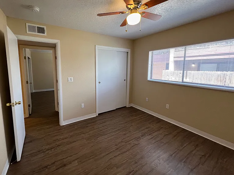 Bedroom 1 with large closet space