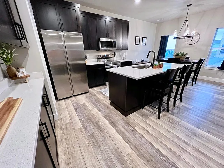 More counter space and cabinetry