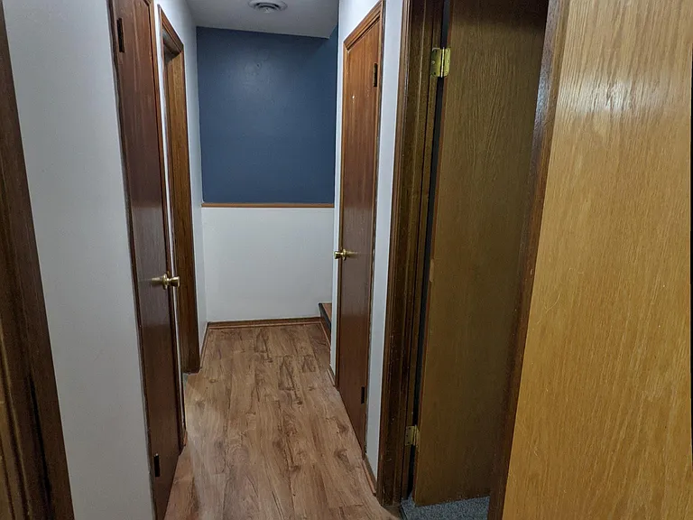 garden level hallway.