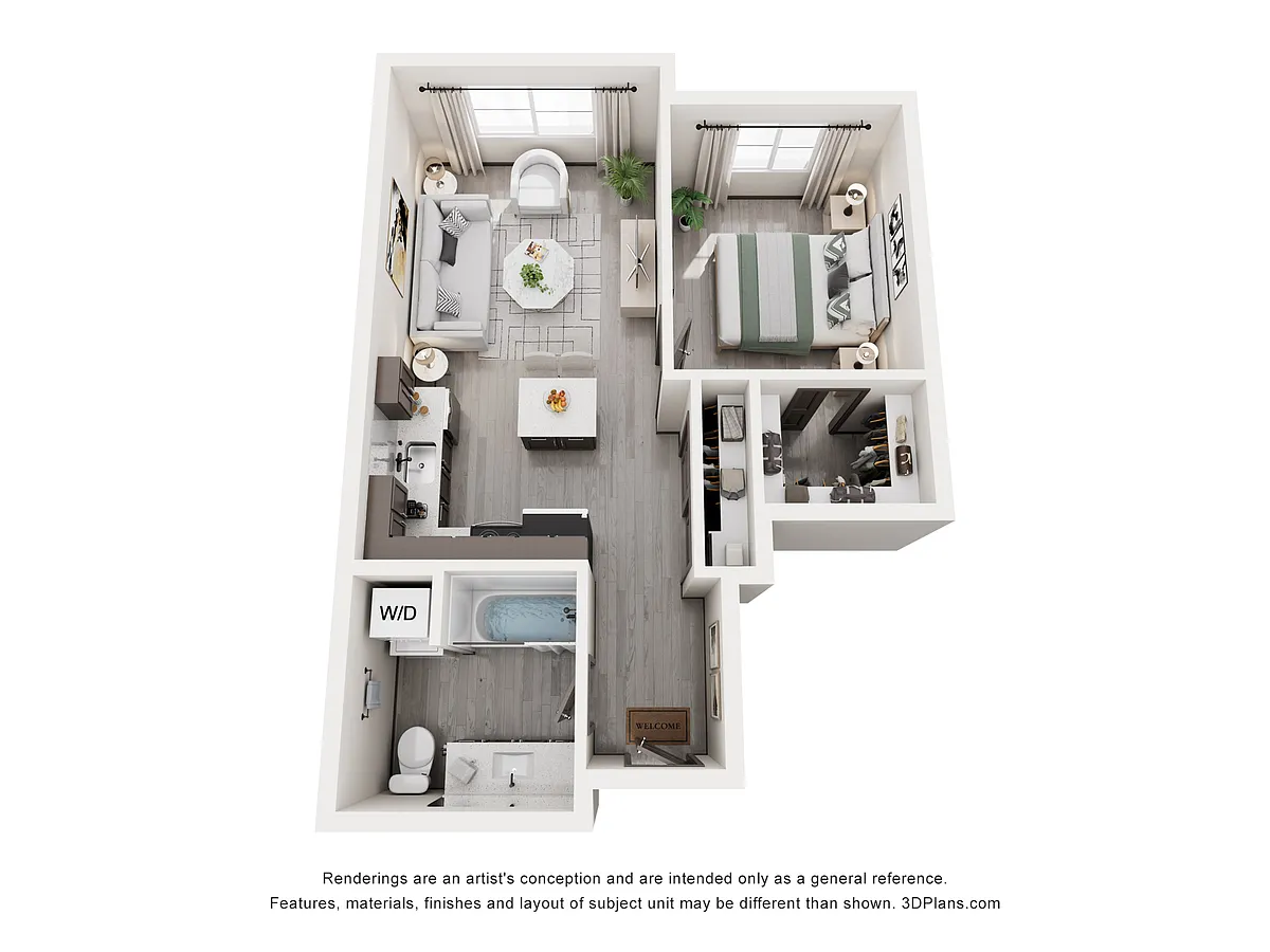 Floor plan 1 Bedroom