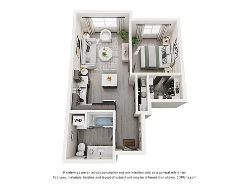 Floor plan 1 Bedroom