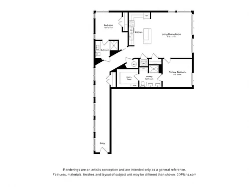 Floor plan 2Bed-C16