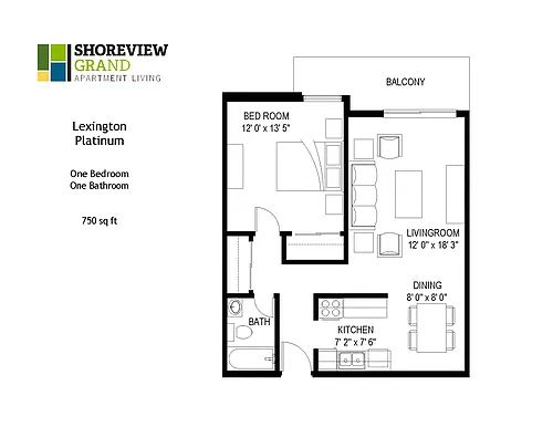Floor plan Lexington - Platinum