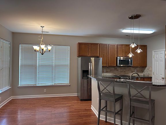 Dining area and kitchen.