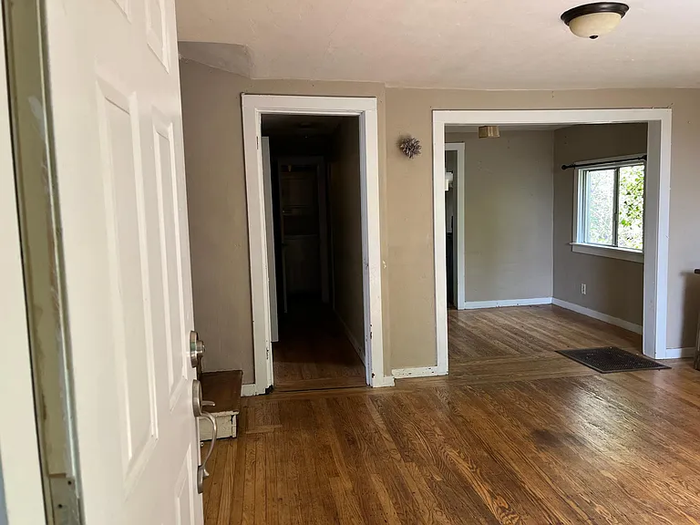 Living room leading to the dining room