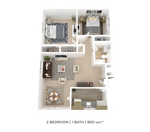 Floor plan Two Bedroom