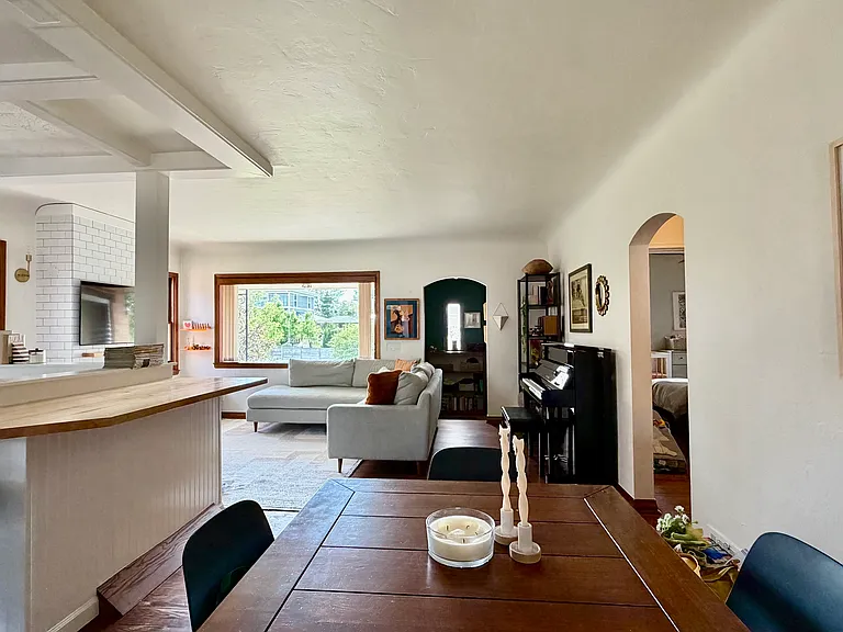 Dining area and wrap around countertop